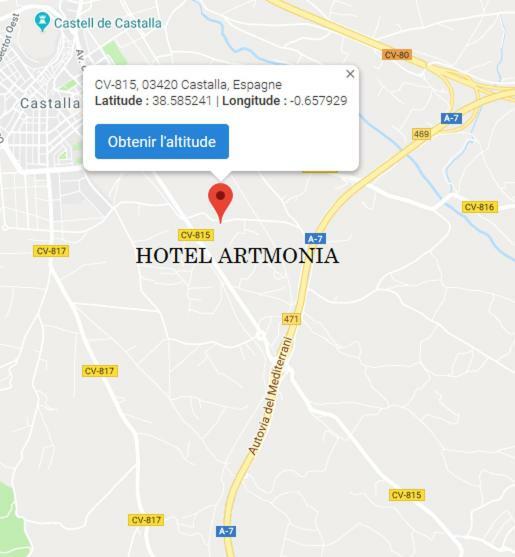 Artmonia Hotell Castalla Exteriör bild